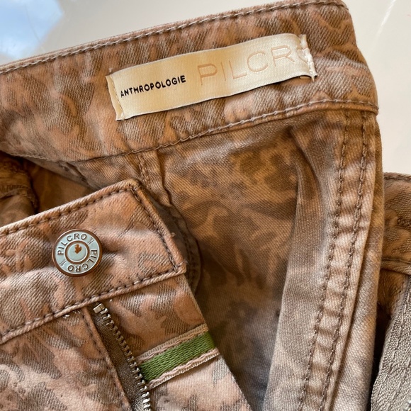 NWOT Anthropologie Pilcro Flocked High-Rise Denim Leggings Size 27 - Picture 5 of 14